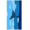 Microfiber Blue Dolphin Beach Towel Swimming Quick Drying Travel Camping Sports Towel