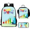 Digitale Bausteine Numberblocks Schultasche Hochauflösend Multifunktional Oxford Leichter Rucksack