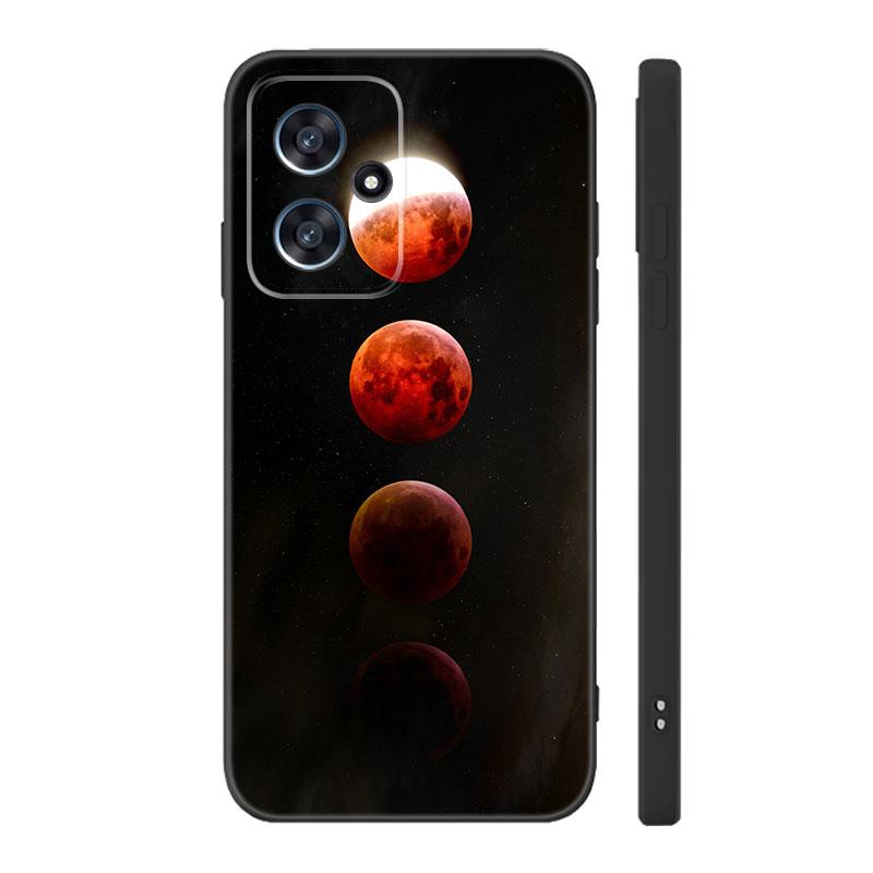 

Чехол для телефона Moon Stars Space Astronaut Black Silicone Case для Xiaomi POCO X3 X4 NFC F3 F4 GT F5 M3 M4 M6 X5 X6 Pro 5G C55 C65 M5 POCO X5 5G