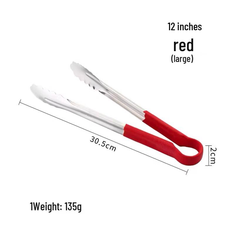 FATTBAO Stainless Steel Food & BBQ Tongs