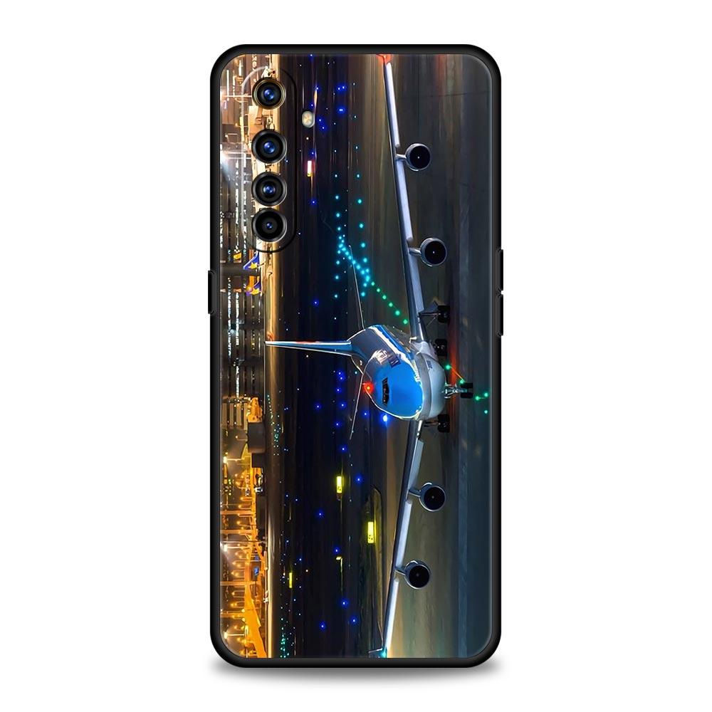 Travel-Nspired Airplane Route Soft TPU For Realme 13 12 11 10 9 Pro Plus GT3 GT2 C21 C25 C35 C53 C55 C67 Pro 5G Phone Case Cover