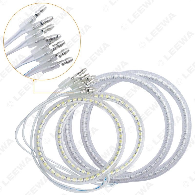 Hyundai Coupe/Tiburon Angel Eye Halo Headlights with Dust Cover (SMD)