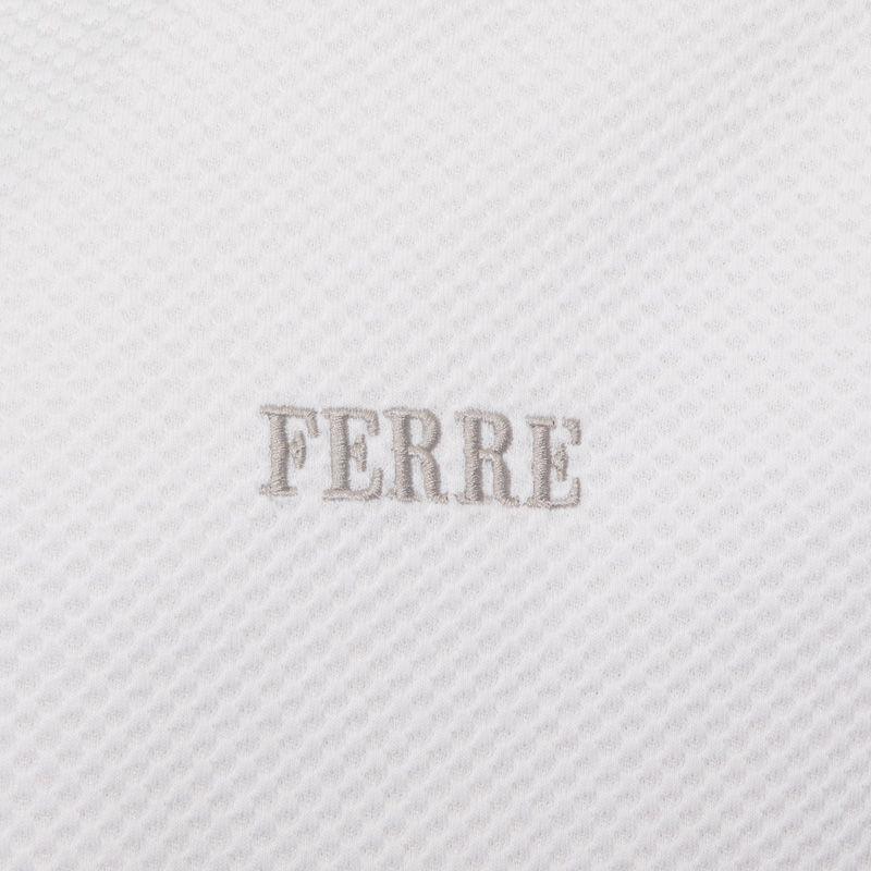 Men's Textured V-neck Short-sleeved T-shirt with Logo GIANFRANCO FERRE