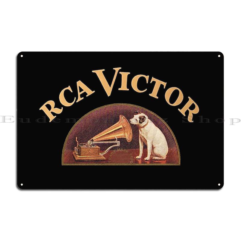 RCA VICTOR HIS MASTERS VOICE by Francis Barraud Vintage Advertisement Metal Garage Design Pub Create Wall Decor Tin Sign Poster