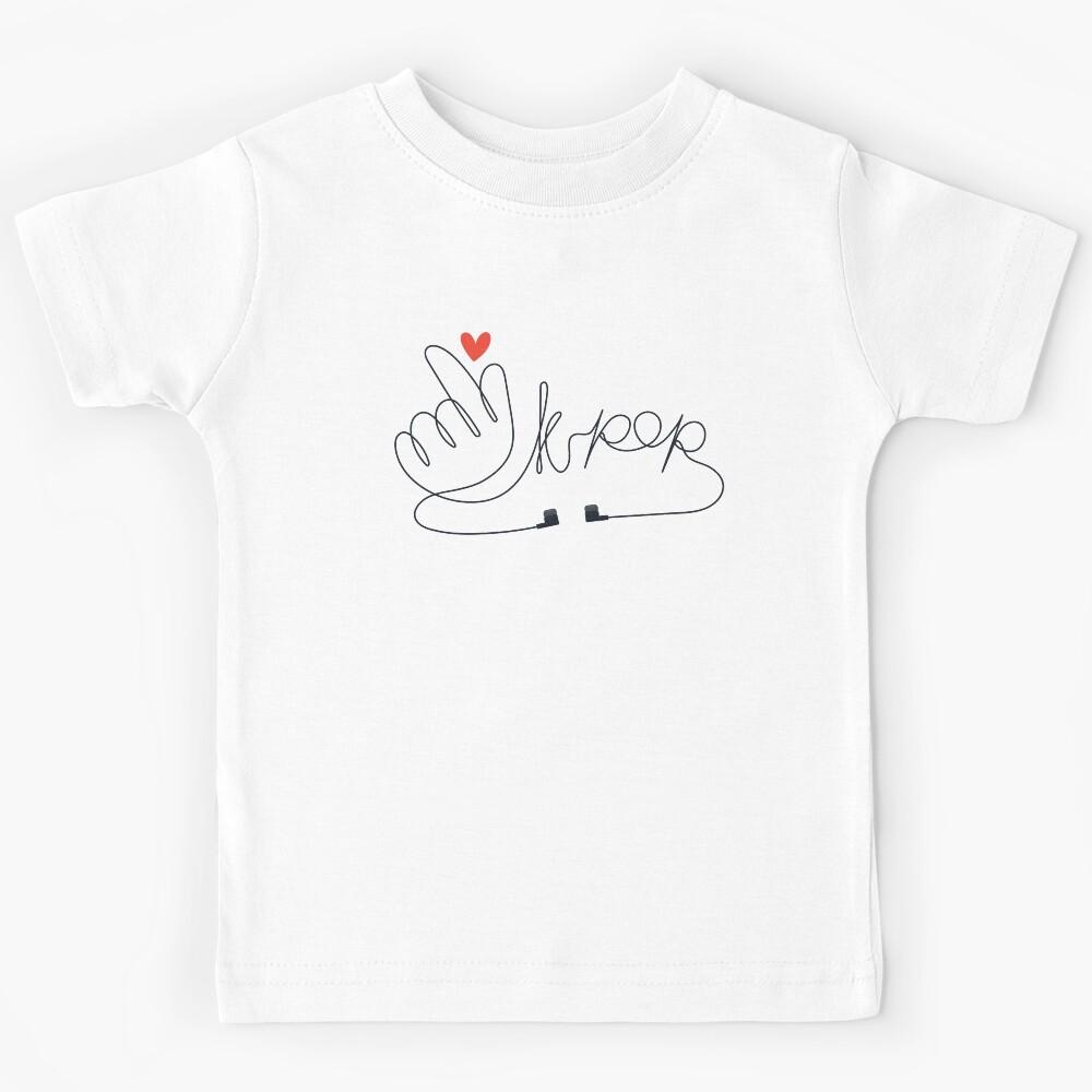 Korean Finger Heart-KPOP Kids T-Shirt 140