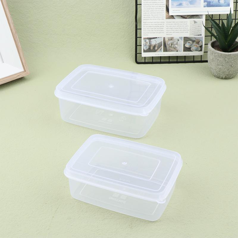 300/500 ml recipient dreptunghiular din plastic transparent special pentru frigider sigilat cutie de depozitare bucatarie de calitate alimentara