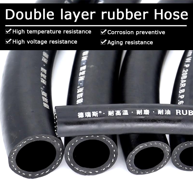 1m/Lot I.D 6-32mm Black High Pressure Rubber Hose Automobile Cylinder Vacuum Explosion-proof Hose Corrosion Resistant Oil Tube