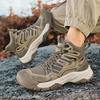 Comfortable Men's Hiking Boots Casual Sneakers Daily Walking Travel Shoes Fashionable Treking Footwear Lightweight Mesh Shoes