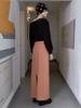 SINOON Stripe Maxi Long Skirt (Orange)