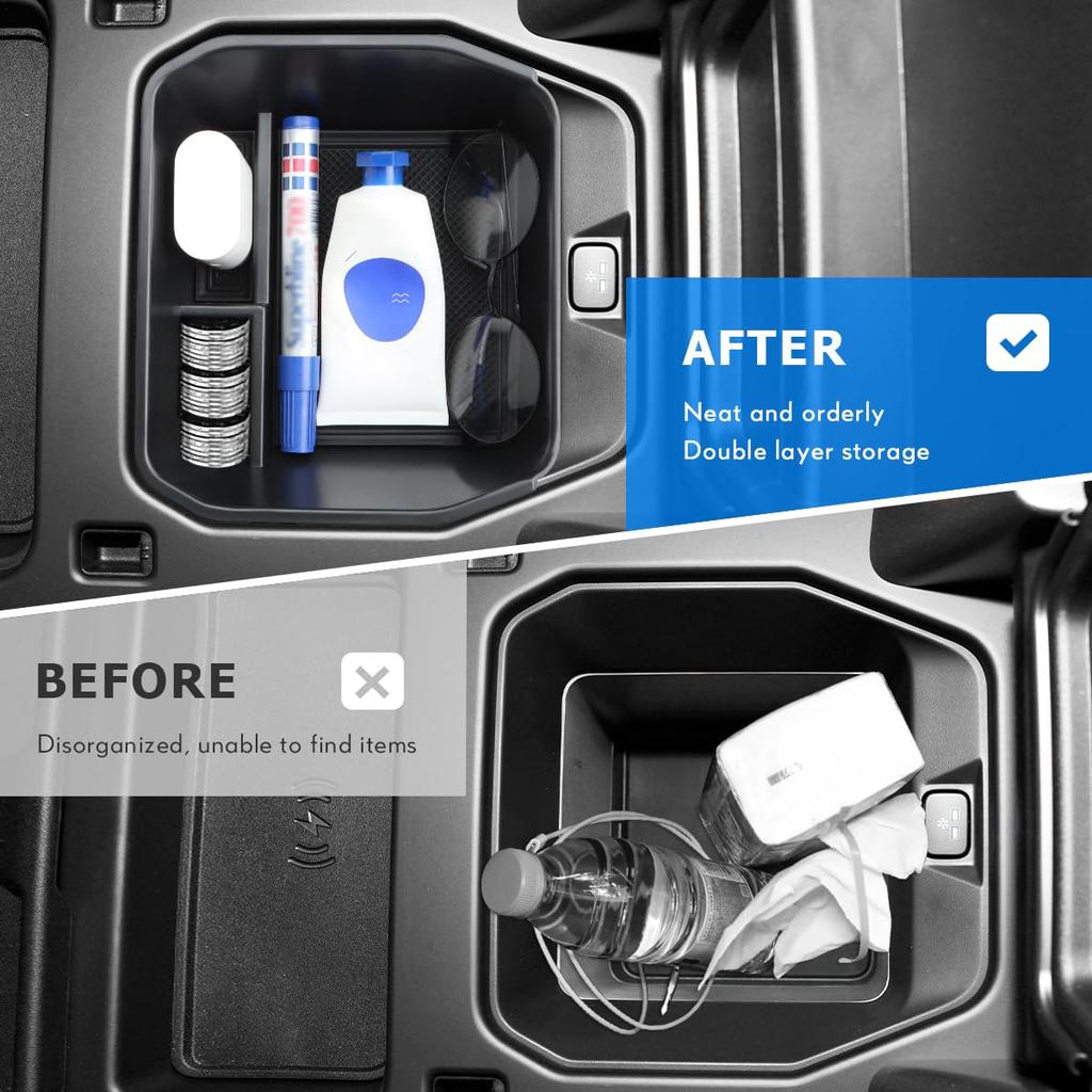 MARCHFA Storage Box Console Box Console Box Center Console Accessory Interior Parts Storage Box Applicable To Land Rover Defender 90 110 Built-in