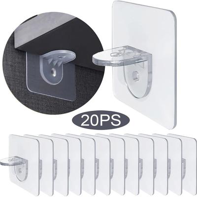 10/20 buc. Suport adeziv suport pentru raft dulap neperforat Strat despărțitor puternic Cârlig fix pentru pastă Accesorii pentru bucătărie de acasă