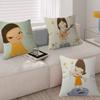 YYoshitomo Nara DDoll Cushion Cover Car Throw Pillow Case For Sofa Car Christmas Gift 40x40cm 45x45cm