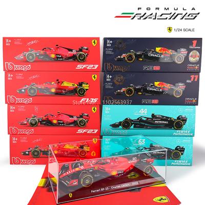 Burago 1:24 F1 Serie verschiedene Stile 2022~2025 Ferrari SF23 16#Leclerc 55#Sainz Simulation Legierung Auto Modell Handwerk Dekoration