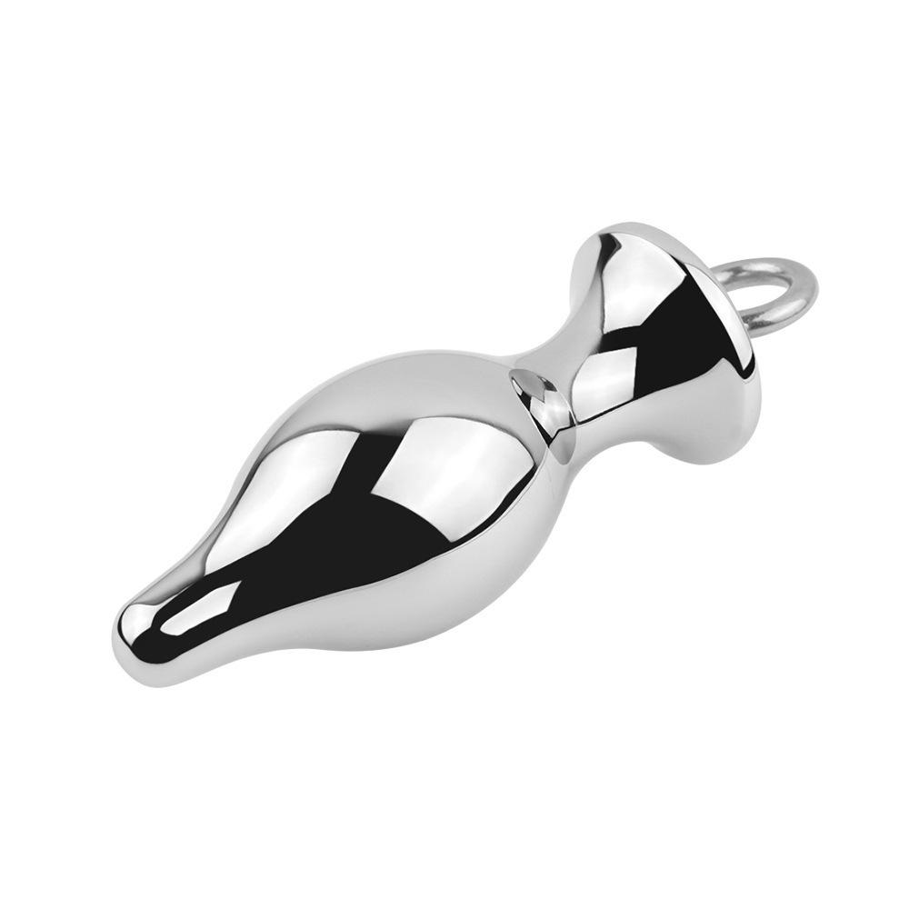 Metal Silver Lifting Ring Butt Plug Back Court Anal Expansion Pull Ring Anal Plug Butt Plug Alternative Adult Supplies Anal Bolt