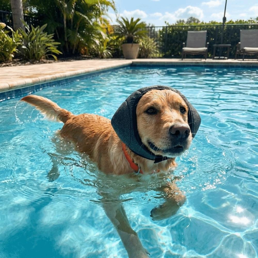 Breathable Soundproof Dog Hood Adjustable Noise Reduction Earmuffs Pet Ear Protector Outdoor Use