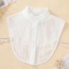 Women's Autumn Winter Lace Stand-Up Faux Collar with Hollow-Out Design