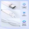 USB C auf 3,5mm Anschluss USB C Splitter Adapter Ladekabel Draht 2 in 1 Unterstützt 15W Schnellladung für Kopfhörer Tablets