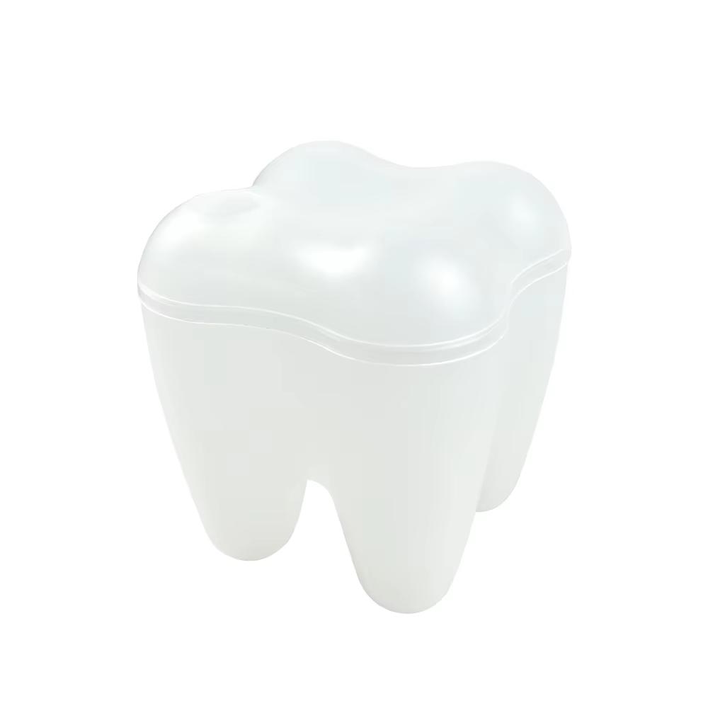Dental Small Items Storage Box Plastic Dentistry Accessories Dentist Gifts Cute Tooth Shaped Desktop Storage Box Sundry Storage
