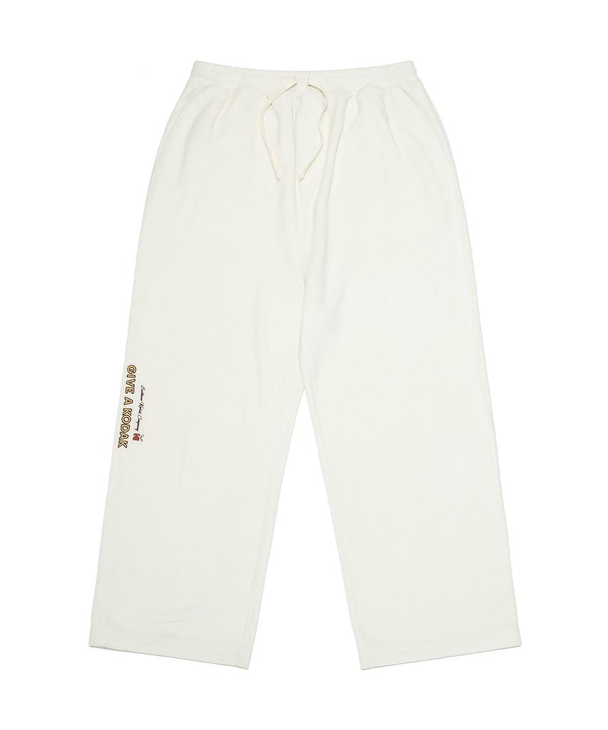 KODAK Fleece Straight Pants Ivory