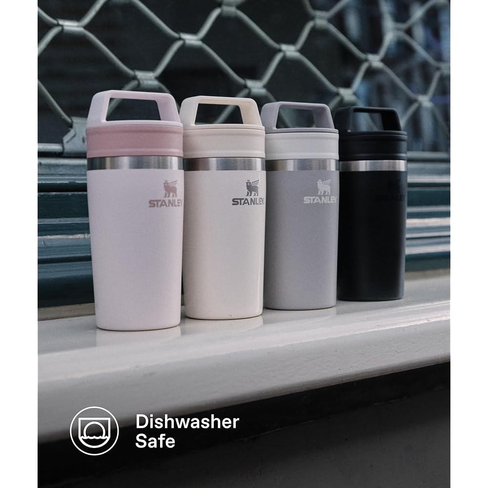 Stanley 1913 Cafe To Go Travel Vacuum Insulated Mug, Black, 20 oz (0.23L)