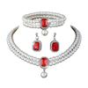 Vintage court elegant multi-layer imitation pearl necklace, stud earrings, bracelet set, neck chain, collarbone chain.