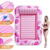 Sloosh-L/XL Inflatable Tanning Pool Lounge Float With Cup Holder, 70"X46"/85″ X 57″ More Large Sun Tan Tub Adult Pool Floats Raft Summervibes