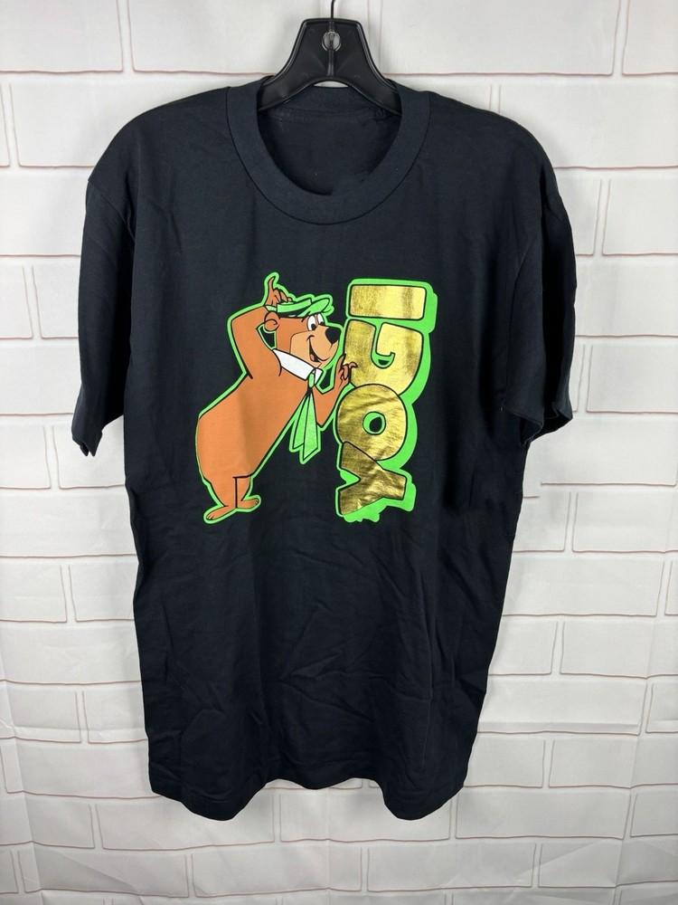 Vintage 1991 The Yogi Bear Shirt Short Sleeve Black S-5XL LL564 Unisex T-Shirt XXL