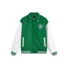 Li Ning Sports Lifestyle Series Daqian World Collaboration Color Block Loose Baseball Casual Jacket Men Jacket Green AFDT913-2