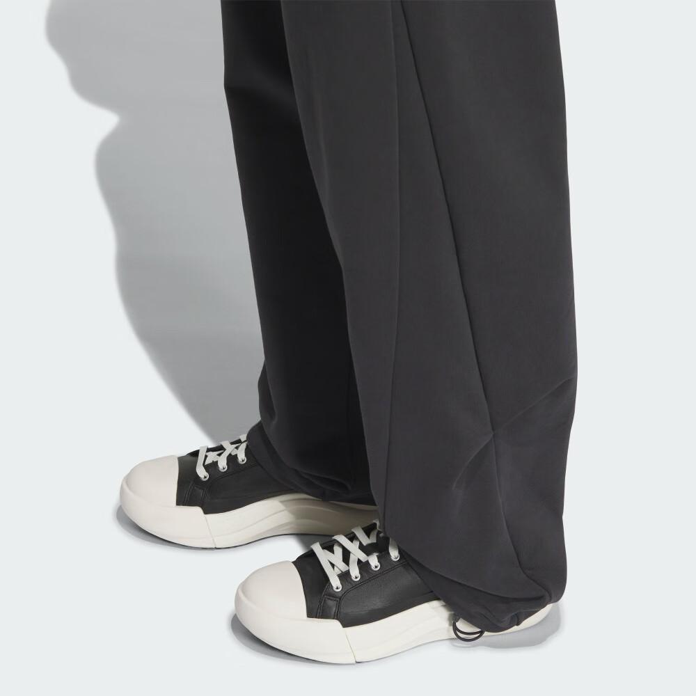 Adidas Loose Soft Comfortable Fashion Knitted Sports Pants Women Bottoms Black JY8072