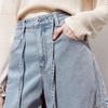 ONLY Women's High-Waist A-Line Denim Shorts