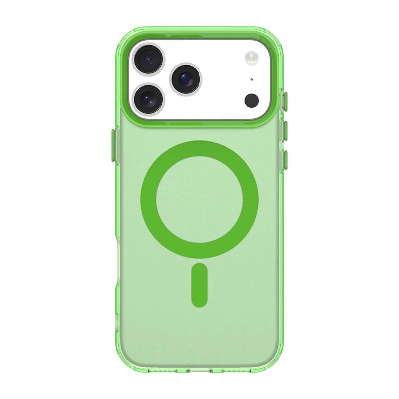 Frosted Silicone Cover For iPhone 17 17 Pro Max Wireless Charging Magnetic candy Case For Apple iPhone 17 Air Protector