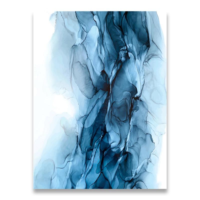 Pictură pe pânză de nor abstractă, artă de perete colorată, imprimare poster nordic, imagine creativă contemporană, decorare camera de zi