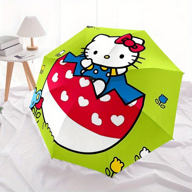 1pc Hello Kitty Windproof Automatic Umbrella, Lightweight for Women/Men, Perfect Christmas Gift a0811194