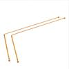 2Pcs Copper Divining Seeking Dowsing Rods Metal Detector Flexible Water Witching Portable Dragon Seeking Dowsing Rod Gold