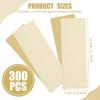 300 Pcs Natural Muslin Epilating Face Wax Strips Hair Removal Eyebrow Precut