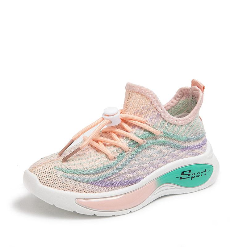 

Girls sports shoes 2025 new spring and autumn boys coconut shoes flying woven casual net shoes children s breathable running shoes tide 26-31 yards hand 6 pairs розовый