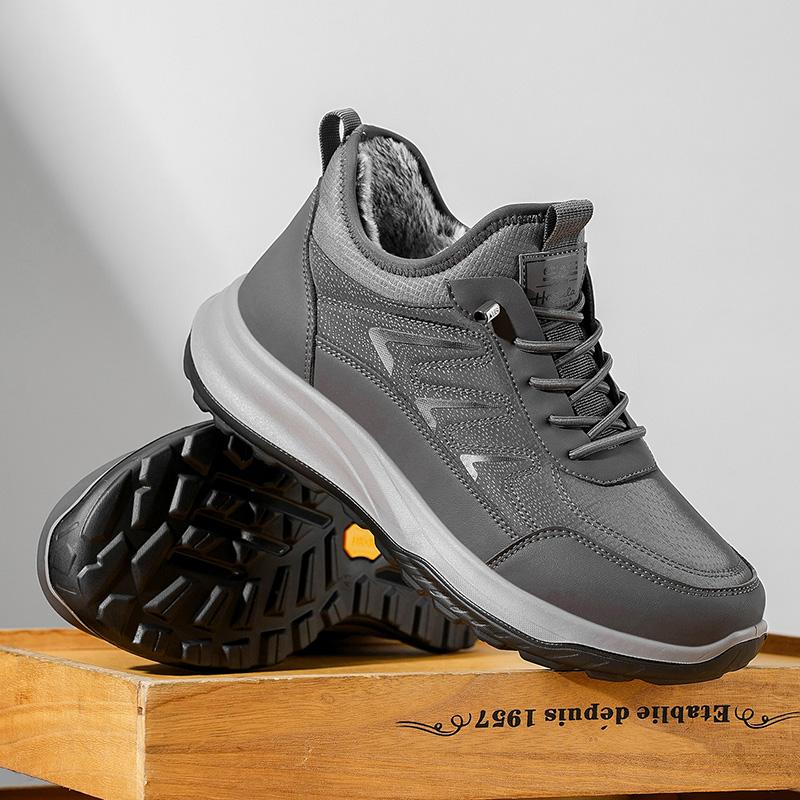 New Winter Men's Sports Shoes with Cotton Lining Warm Snow Running Outdoor Training Casual Sneakers