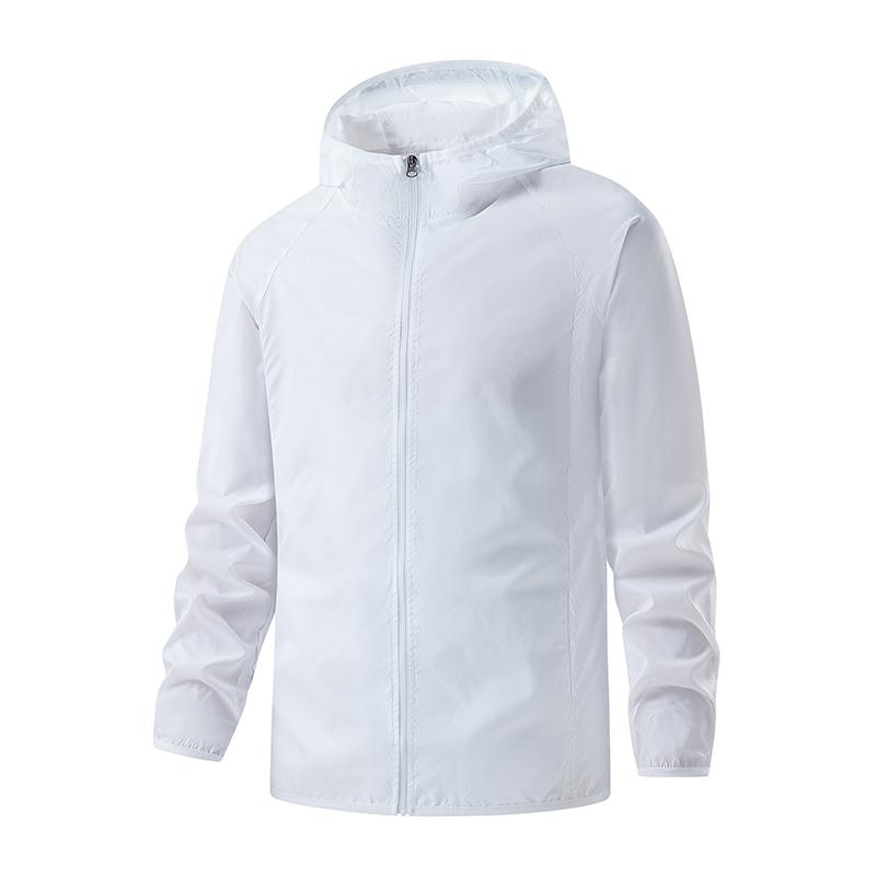 Men's Summer Lightweight Jacket Hooded Casual Jacket Outdoor Windproof Jacket