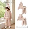 Keying Girls' Sweet Elf Hooded Faux Two-Piece Set