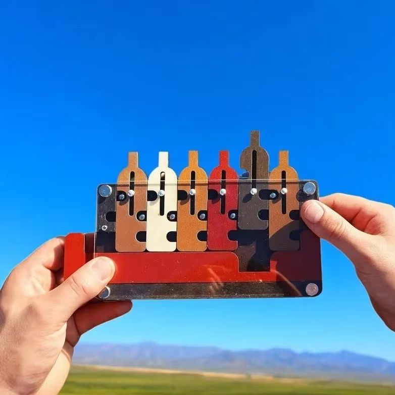 Fashnics High Difficulty Level Iq Maze Puzzle Toy Waiter's Tray Labyrinth Wooden Brain Teaser For Adults And Children Juego De Ingenio