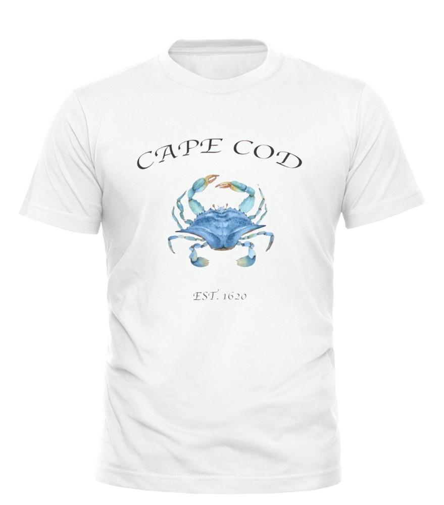 

Cape Cod Crab Shirt | Nautical Coastal Graphic Tee S4XL | New England Gift Unisex T-Shirt M