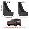 4Pcs For Hyundai Santa Fe Splash Guards mudguards Fenders Mudflaps Mud Flaps Mud Guards Front Rear Car Accessories 2024 2025