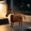 Rustic Horse Decoration Artistic Abstract Figurine, Statue for Desk Desktop Animal Sculpture Decoration, Farmhouse Shape Home Office