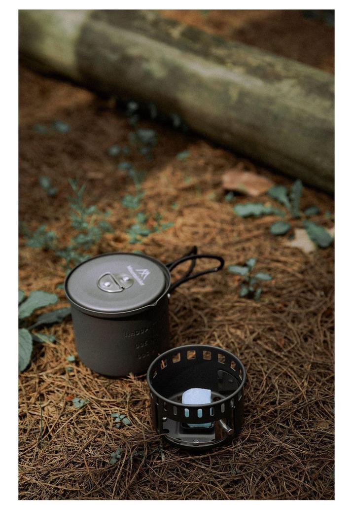 Portable Outdoor Aluminum Alloy Alcohol Stove Set for Camping and Boiling Water