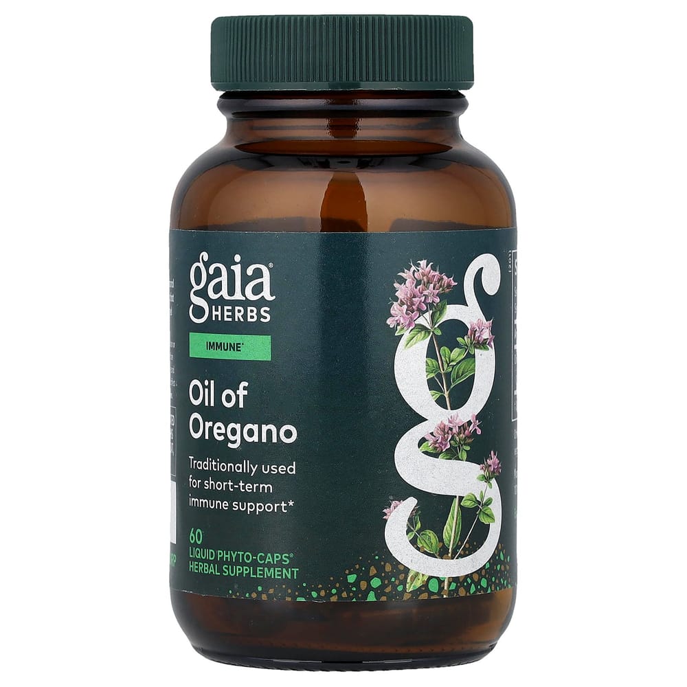 

Gaia Herbs Oregano Oil Vegan Liquid Phyto-Caps 60 Capsules 60 pcs - 1 ea