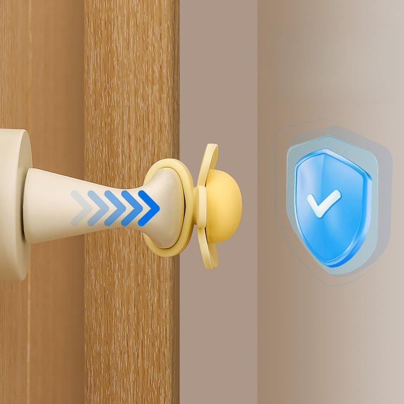 Flower Door Handle Anti-collision Sticker Silicone Entry Wall Pad Buffer Pad Anti-collision Behind Door