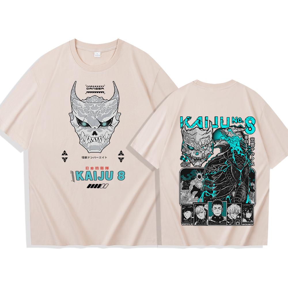 Anime Kaiju No 8 T-shirt Harajuku O-neck Casual Shirt