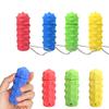 Silicone Decompression Massage Keychain Rotatable Sensory Stress Reducing Massager Adult Pocket Gadget 3D Spikes Grip