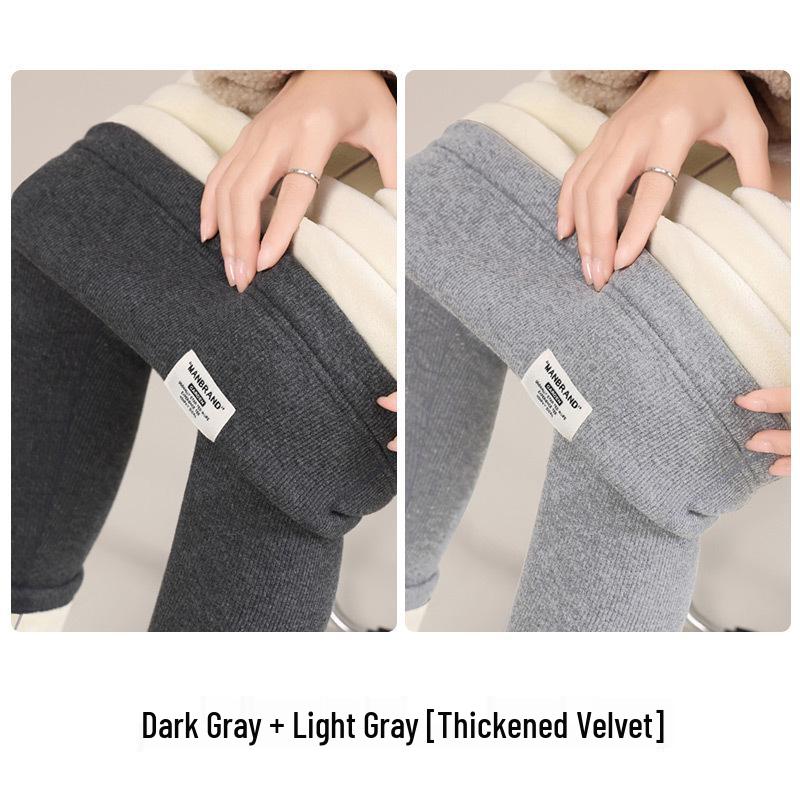 Maternity Fleece Lined Pants - Warm, Soft, Cotton, Belly-Friendly for Spring & Autumn