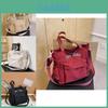 Stylish Large Capacity Canvas Tote Bag For Women With Chic Letter Embroidery